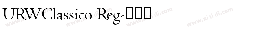 URWClassico Reg字体转换